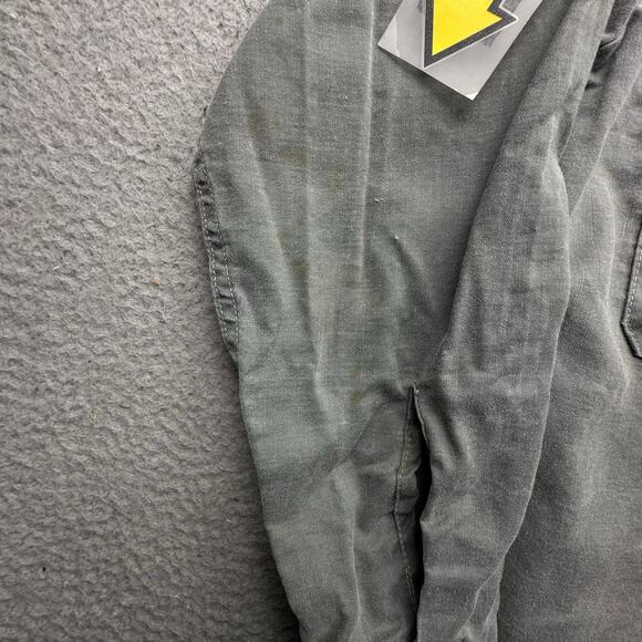 Vintage 70s Sager Glove Flame Resistant Canvas Work Shirt Mens Large Long Sleeve - Picture 9 of 14